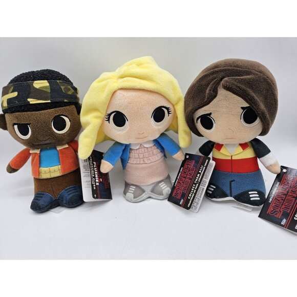 Supercute Plushies Stranger Things Lucas, El & Will NWT Lot Of 3 Netflix - Picture 8 of 8